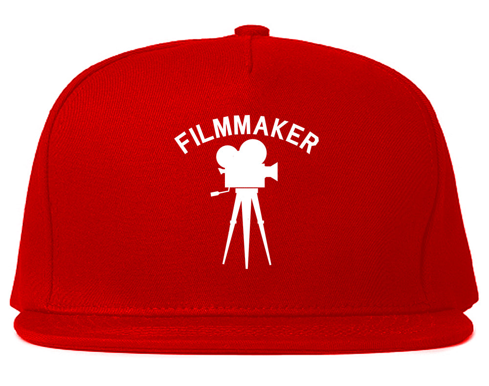 Filmmaker_Camera Red Snapback Hat