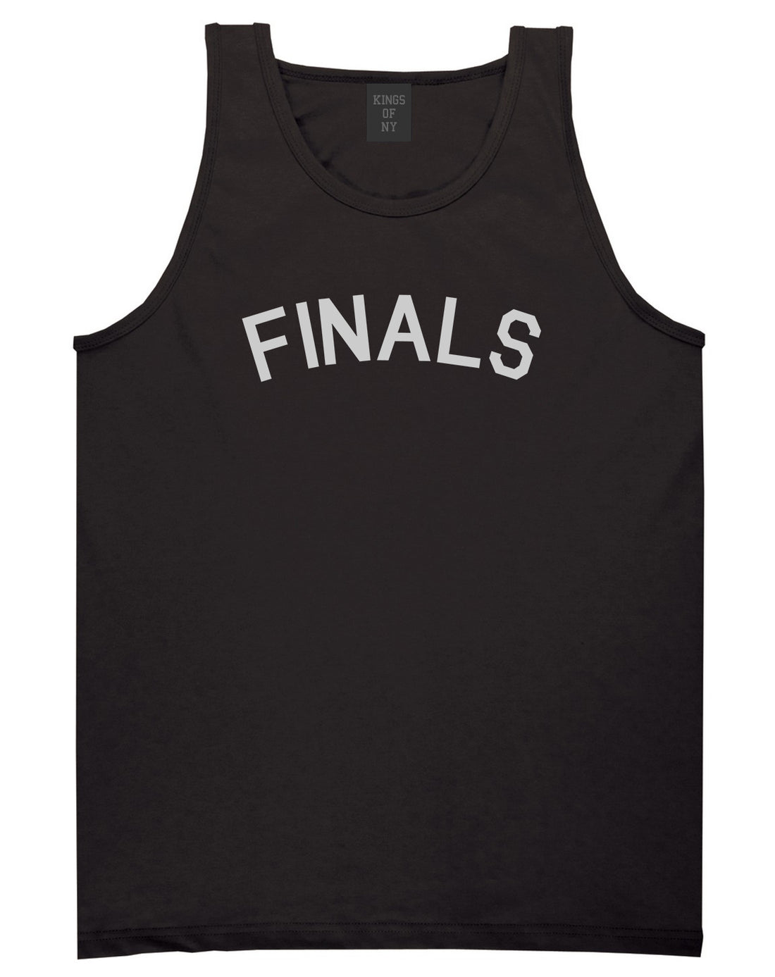 Finals Sports Mens Black Tank Top Shirt by KINGS OF NY