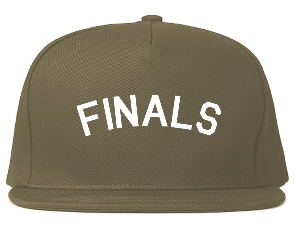 Finals_Sports Grey Snapback Hat