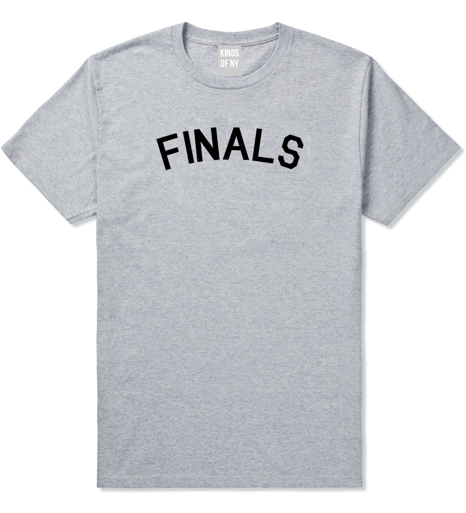 Finals Sports Mens Grey T-Shirt by KINGS OF NY