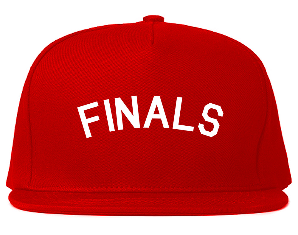 Finals_Sports Red Snapback Hat