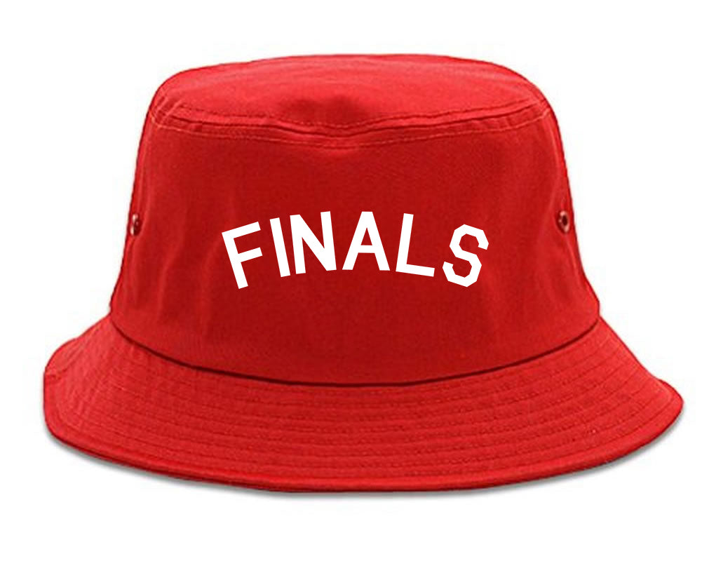 Finals_Sports Red Bucket Hat
