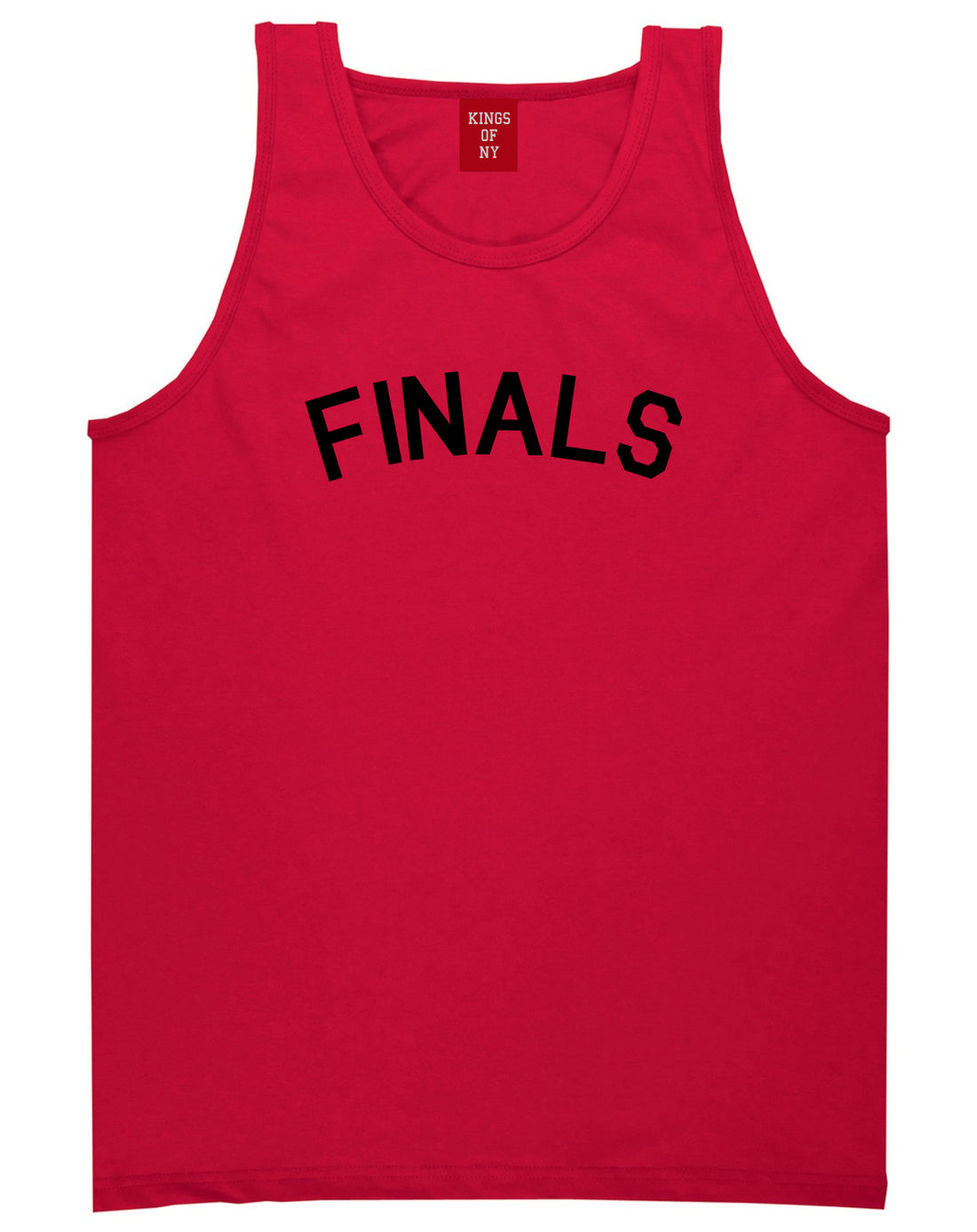 Finals Sports Mens Red Tank Top Shirt by KINGS OF NY
