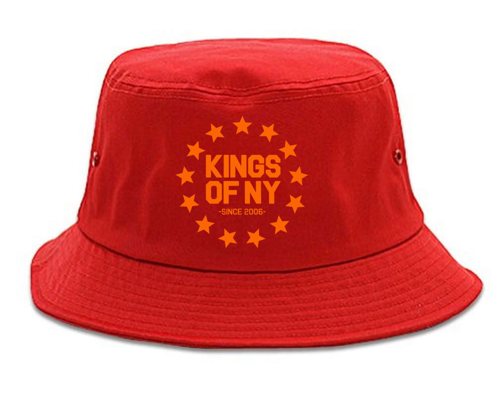 Fire Classic Stars Logo Mens Bucket Hat Red