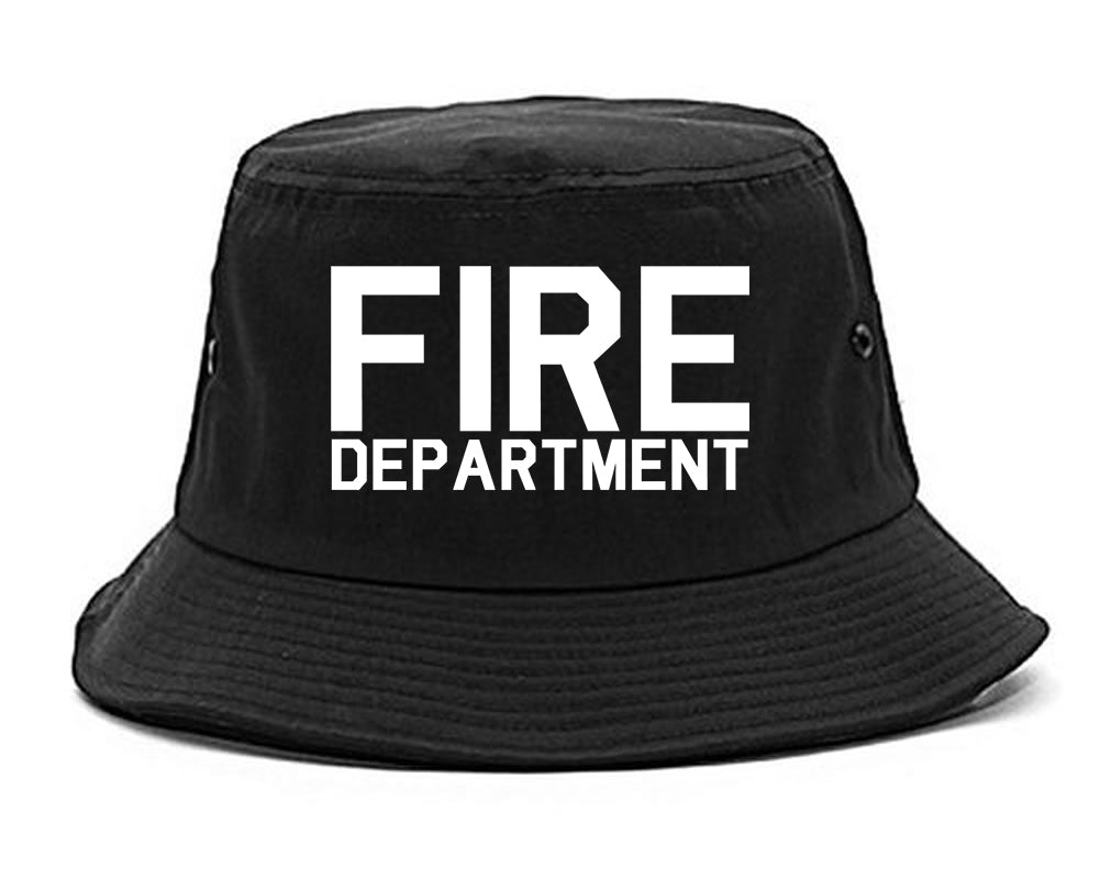 Fire_Department_Dept Black Bucket Hat