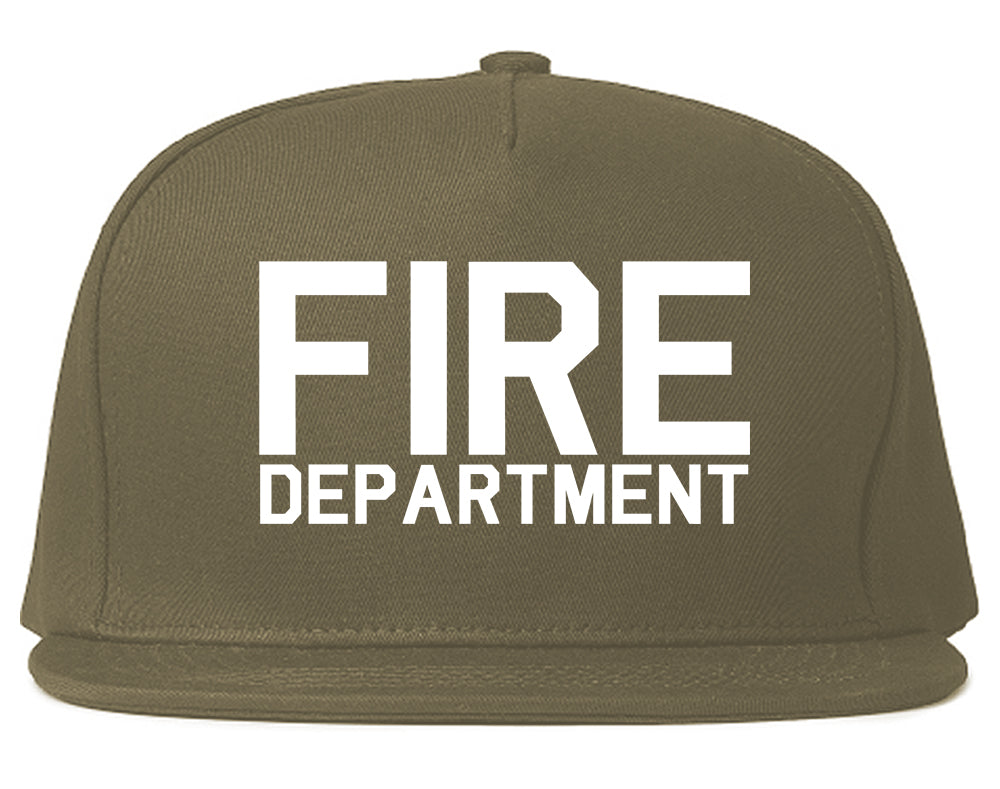 Fire_Department_Dept Grey Snapback Hat