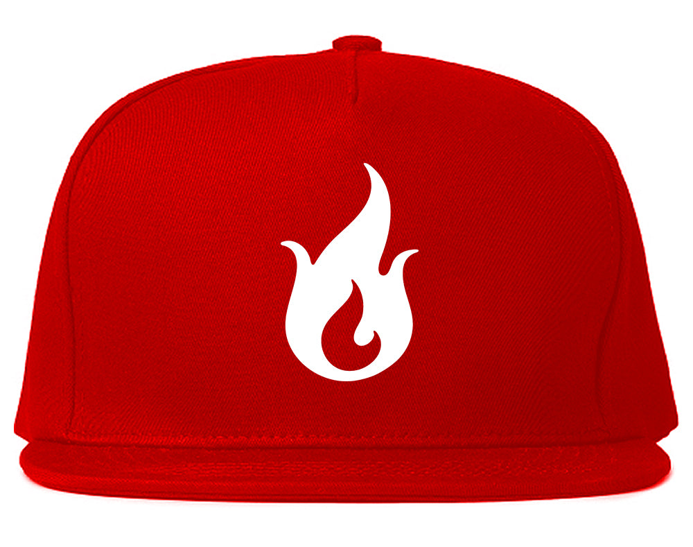 Fire_Emoji Red Snapback Hat