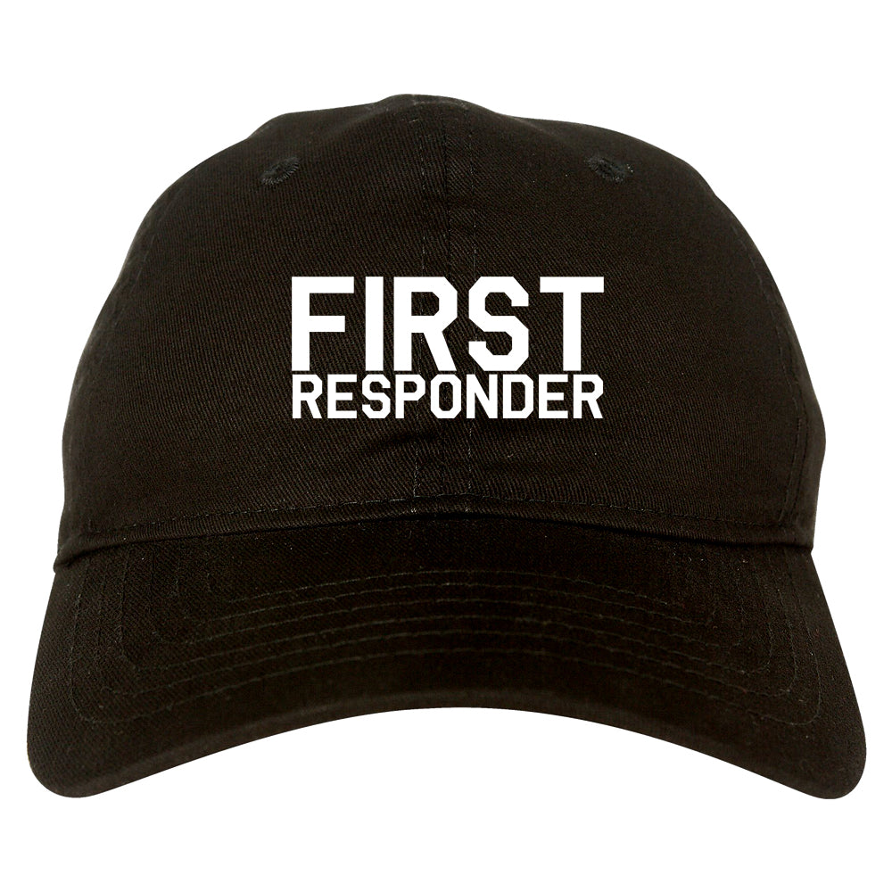 First_Responder_Firefighter Black Dad Hat