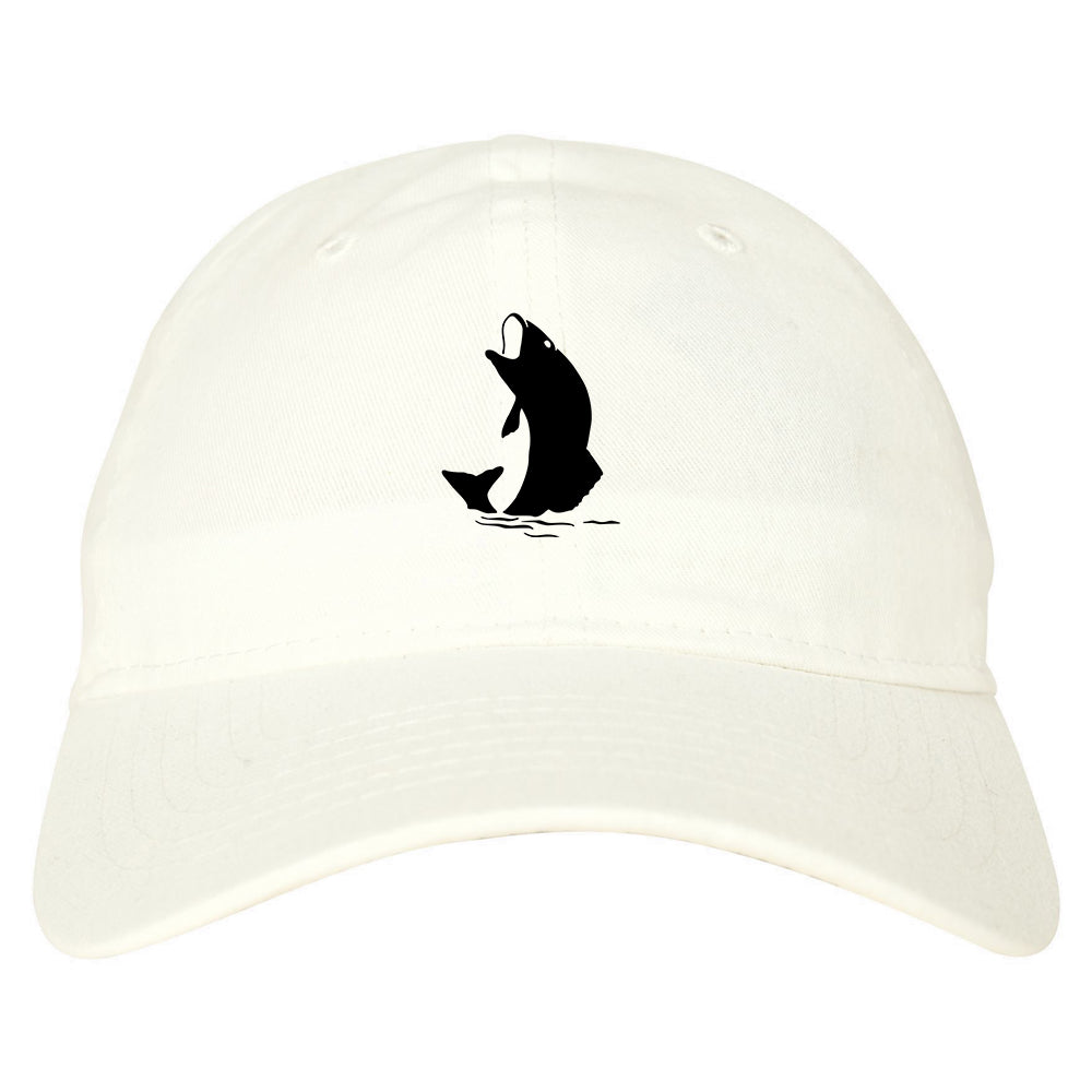 Fish_Fisherman White Dad Hat