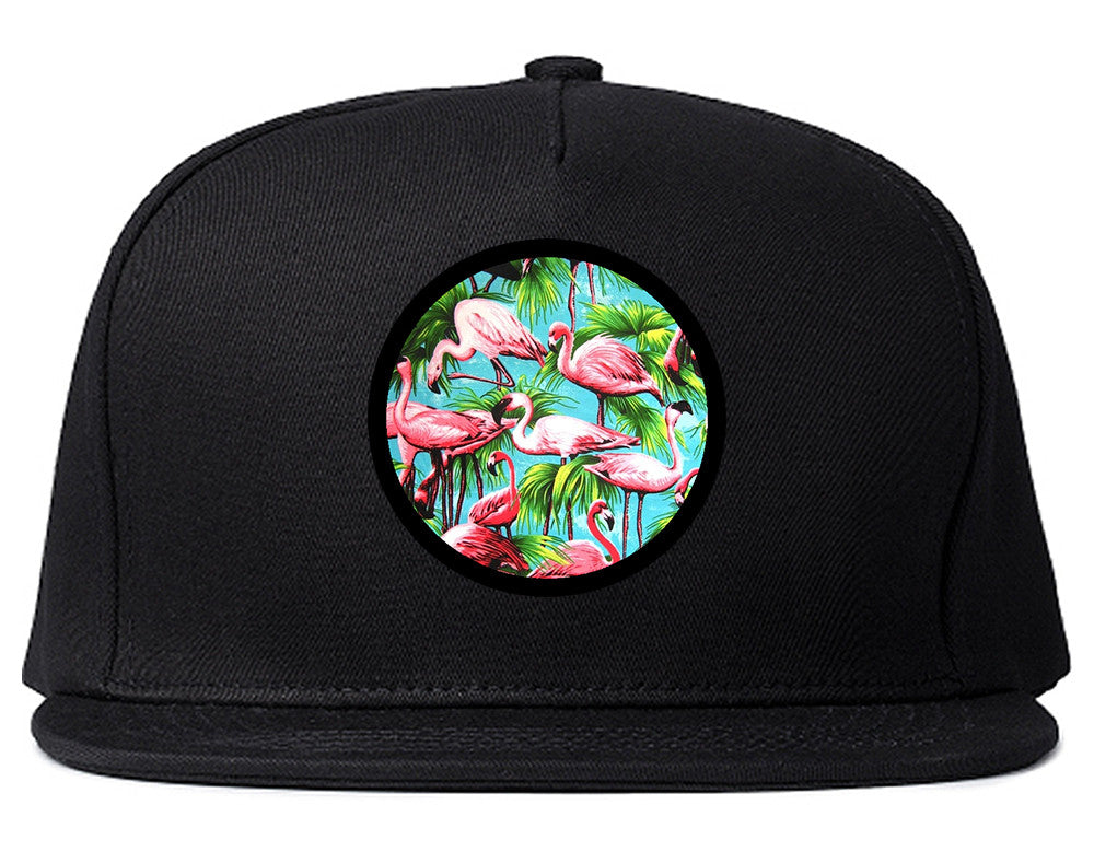 Flamingo Circle Snapback Hat