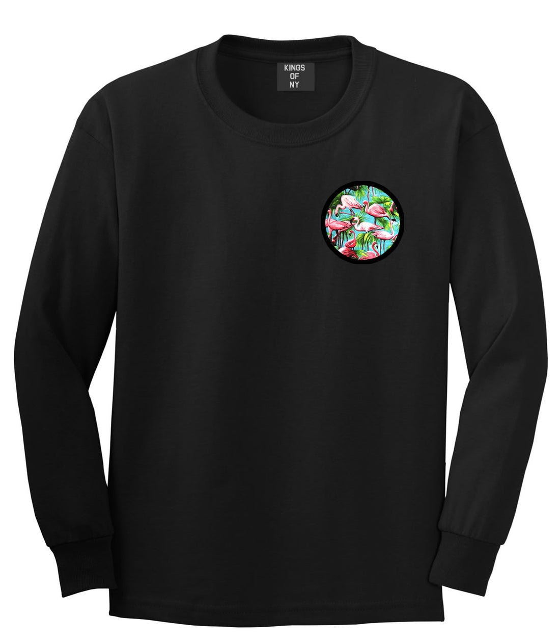 Flamingo Circle Long Sleeve T-Shirt