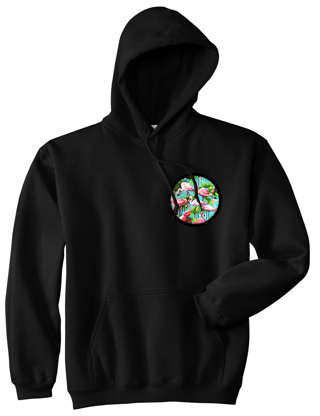 Flamingo Circle Pullover Hoodie