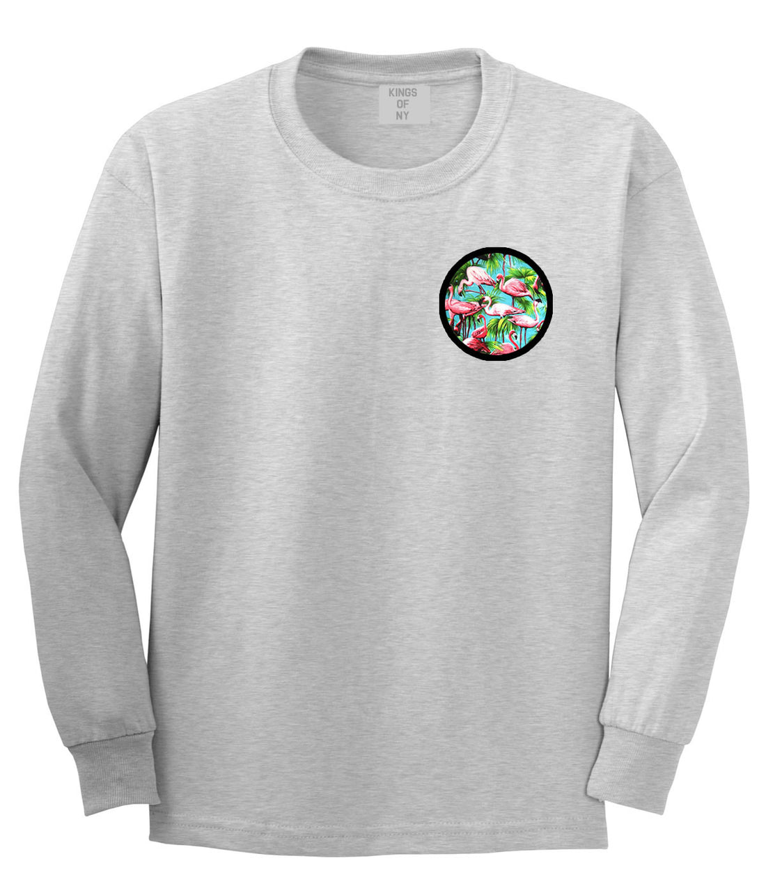 Flamingo Circle Long Sleeve T-Shirt