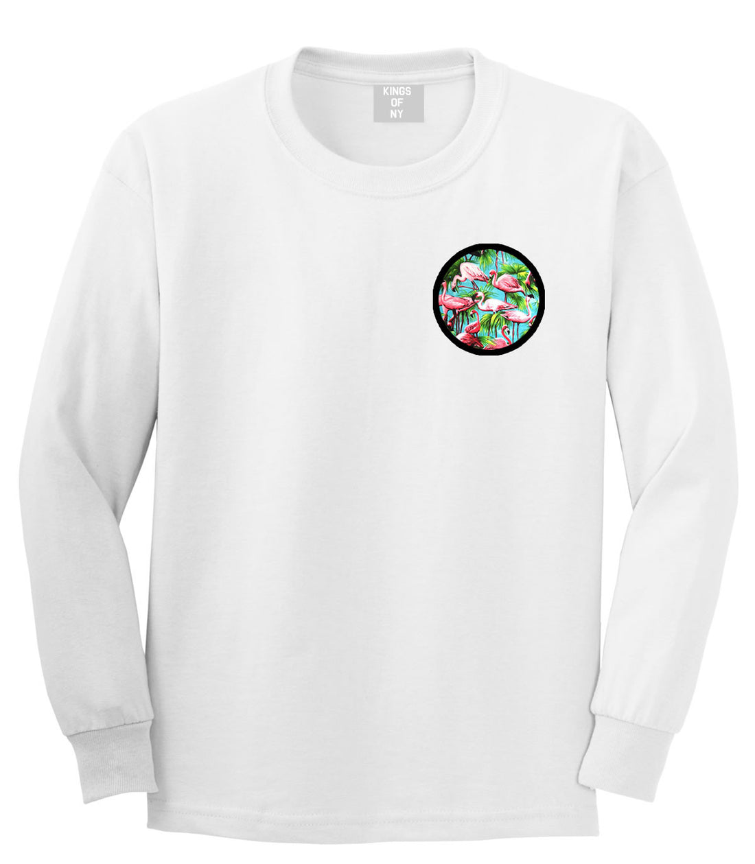 Flamingo Circle Long Sleeve T-Shirt