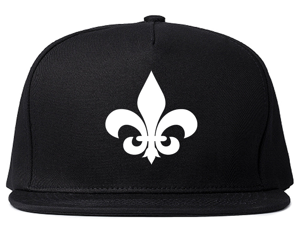Fleur_De_Lis Black Snapback Hat