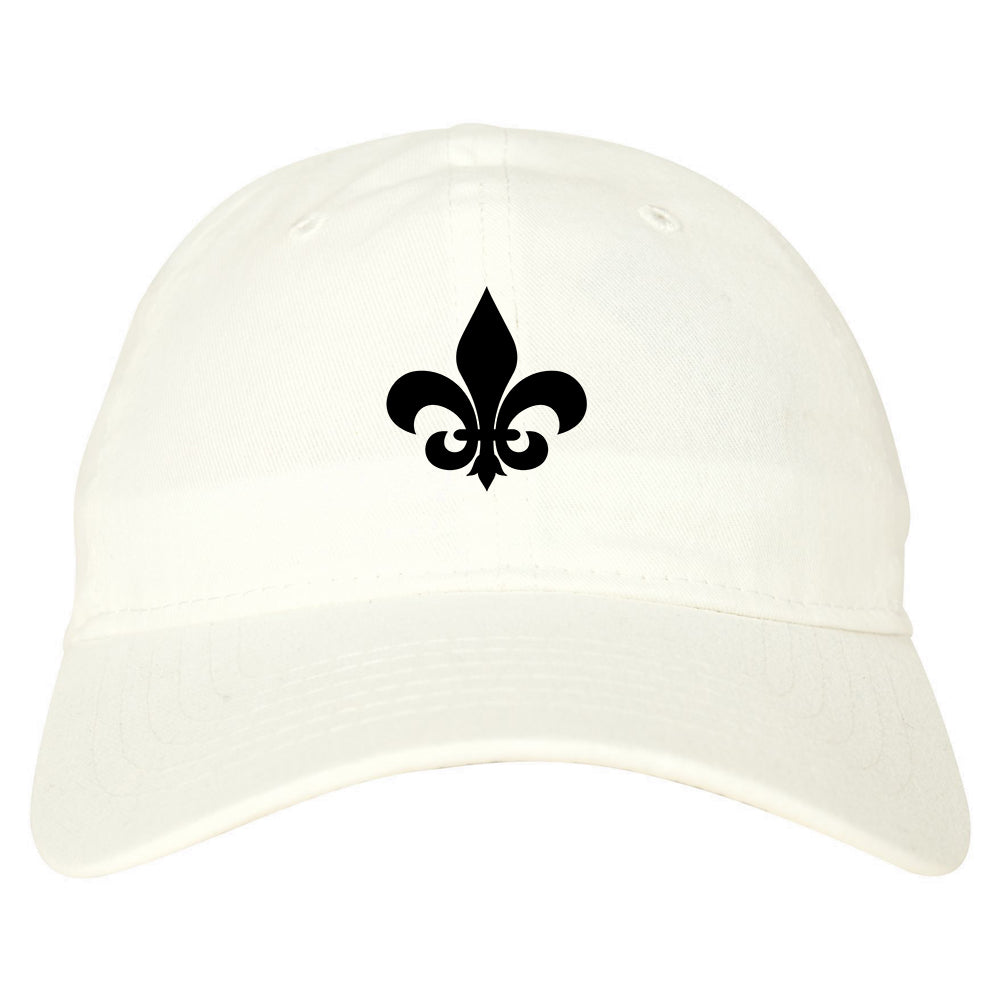 Fleur_De_Lis White Dad Hat