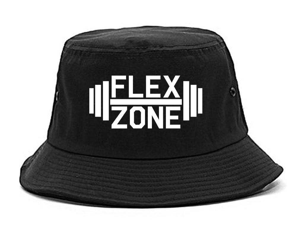 Flex_Zone_Fitness_Gym Black Bucket Hat