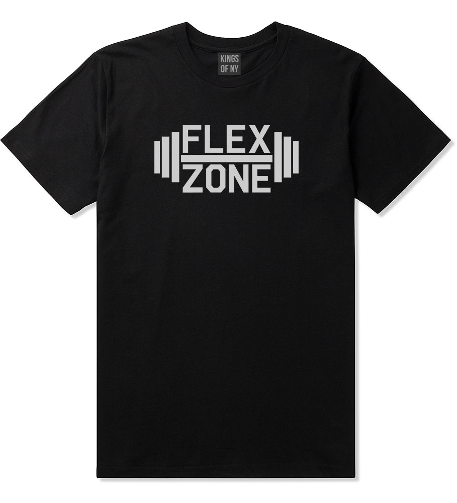 Flex Zone Fitness Gym Mens Black T-Shirt by KINGS OF NY