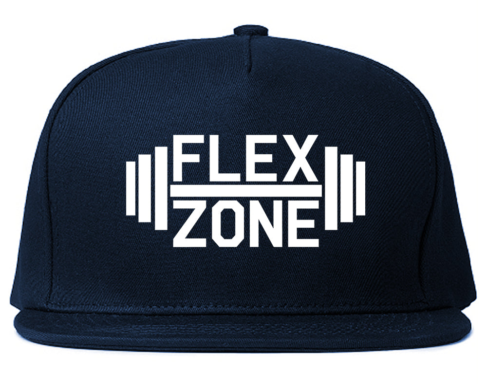 Flex_Zone_Fitness_Gym Navy Blue Snapback Hat