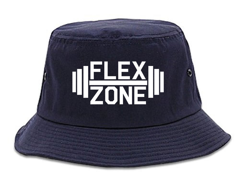 Flex_Zone_Fitness_Gym Navy Blue Bucket Hat