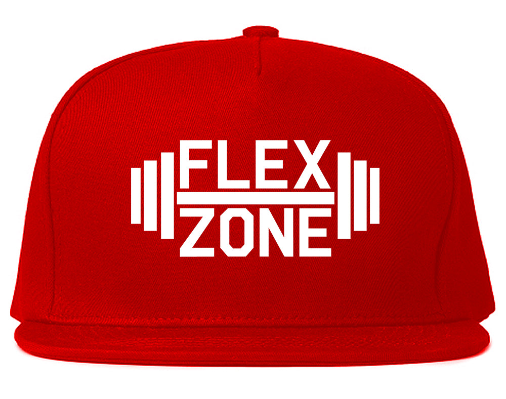 Flex_Zone_Fitness_Gym Red Snapback Hat