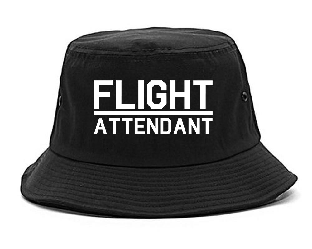 Flight_Attendant_Stewardess Black Bucket Hat