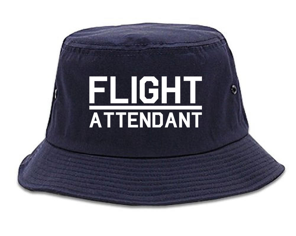 Flight_Attendant_Stewardess Navy Blue Bucket Hat