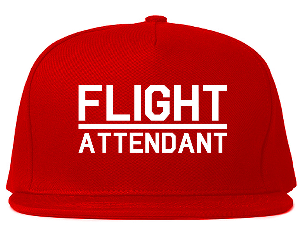 Flight_Attendant_Stewardess Red Snapback Hat