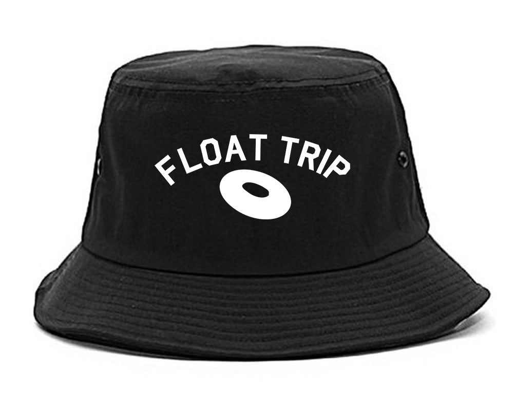 Float_Trip_River Black Bucket Hat