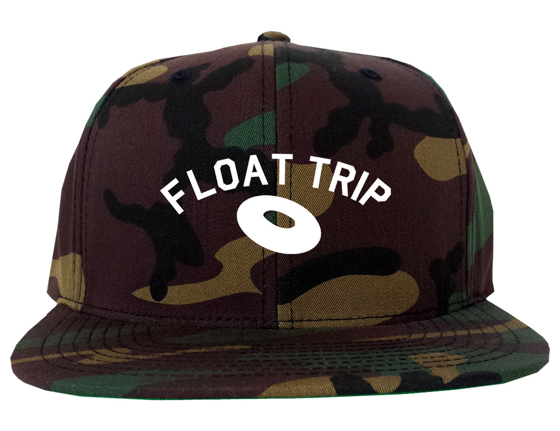 Float_Trip_River Camo Snapback Hat