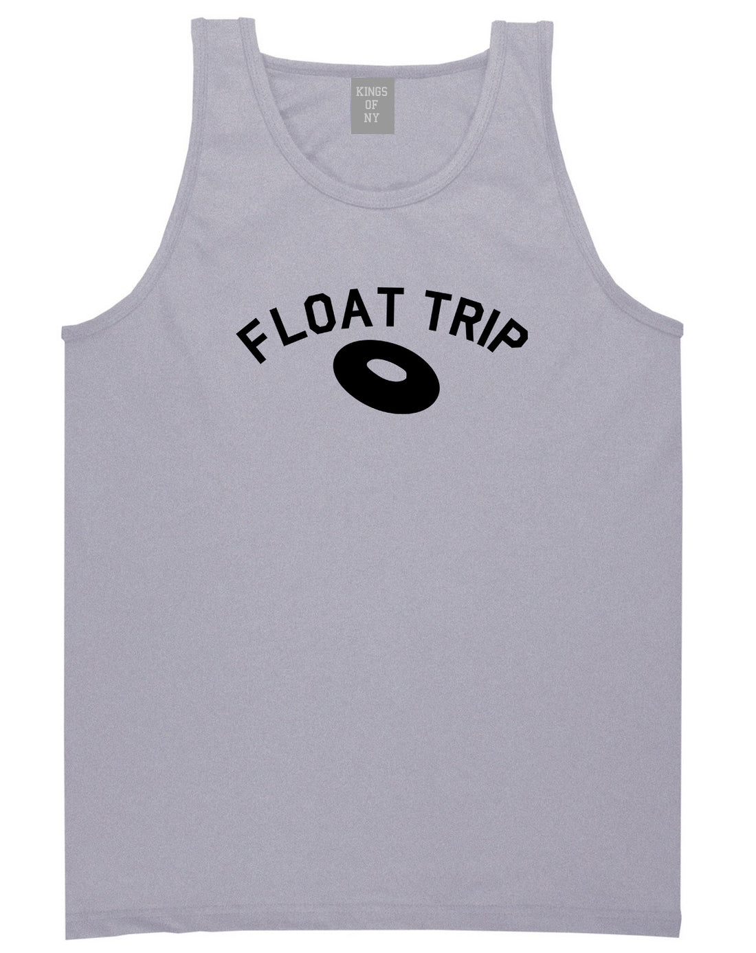 Float Trip River Mens Grey Tank Top Shirt by KINGS OF NY