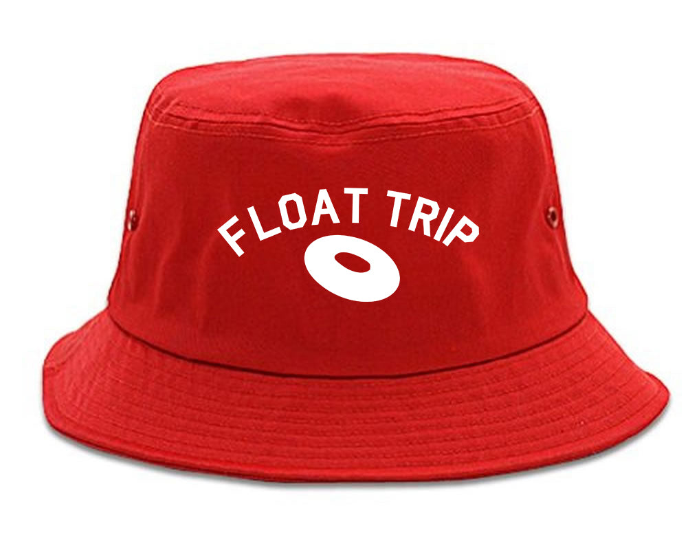 Float_Trip_River Red Bucket Hat