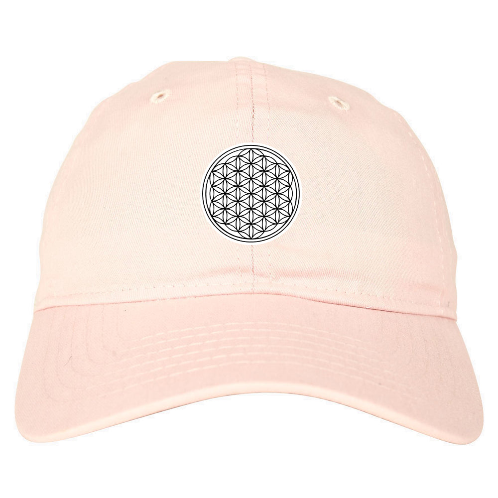 Flower_Of_Life Pink Dad Hat