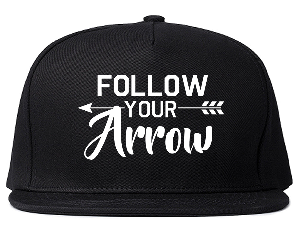 Follow_Your_Arrow Black Snapback Hat