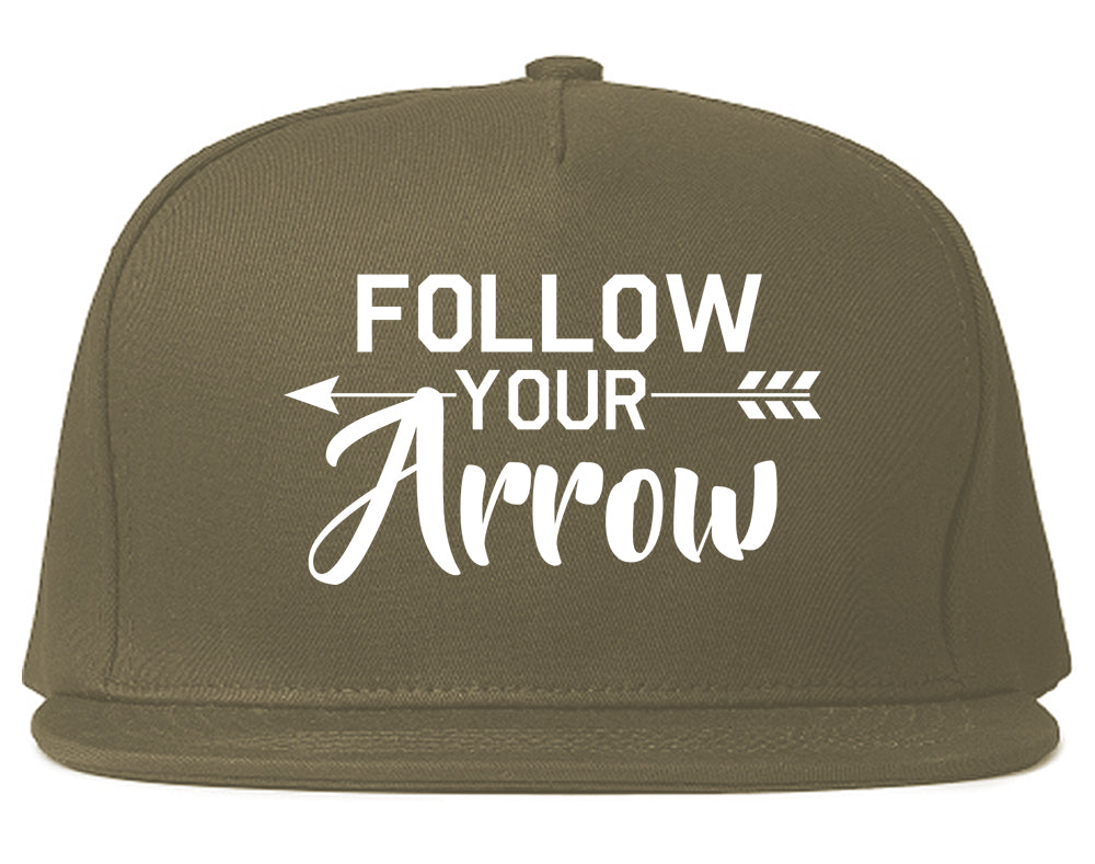 Follow_Your_Arrow Grey Snapback Hat
