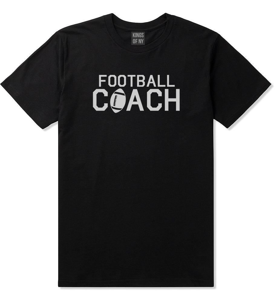 Football Coach Sports Mens Black T-Shirt by KINGS OF NY