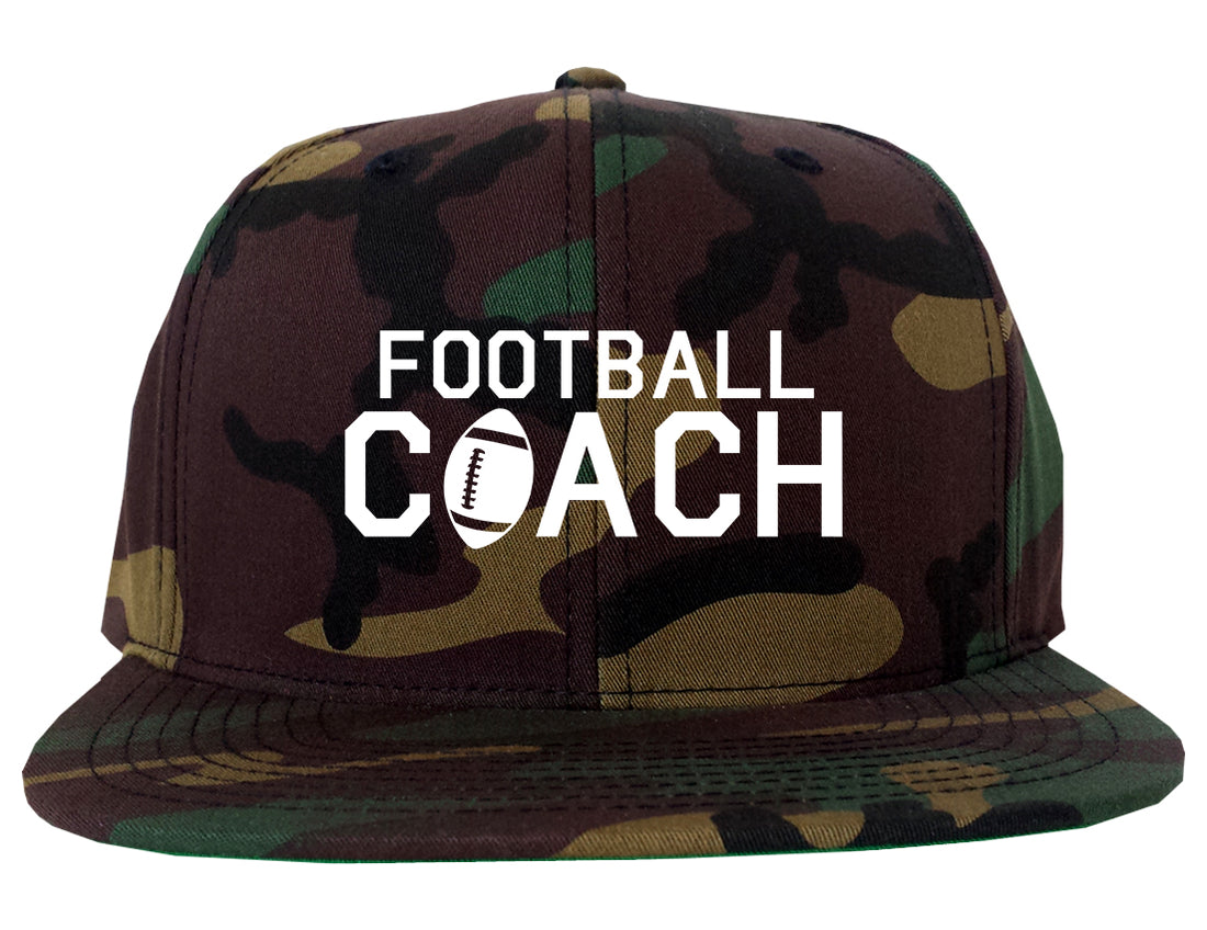 Football_Coach_Sports Camo Snapback Hat