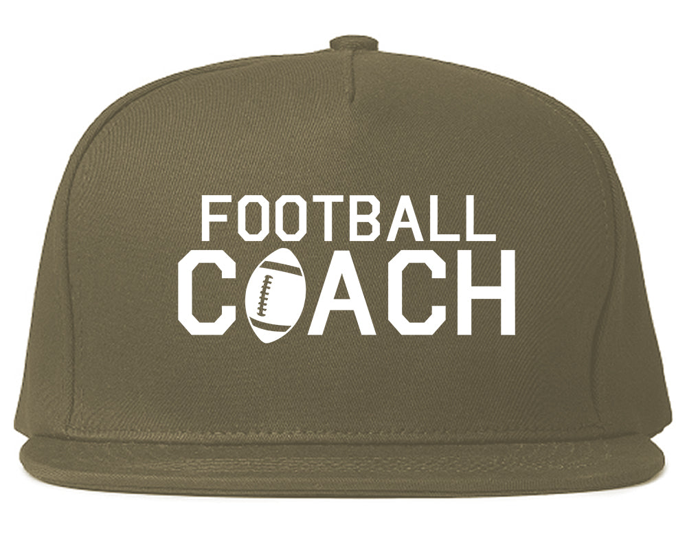 Football_Coach_Sports Grey Snapback Hat