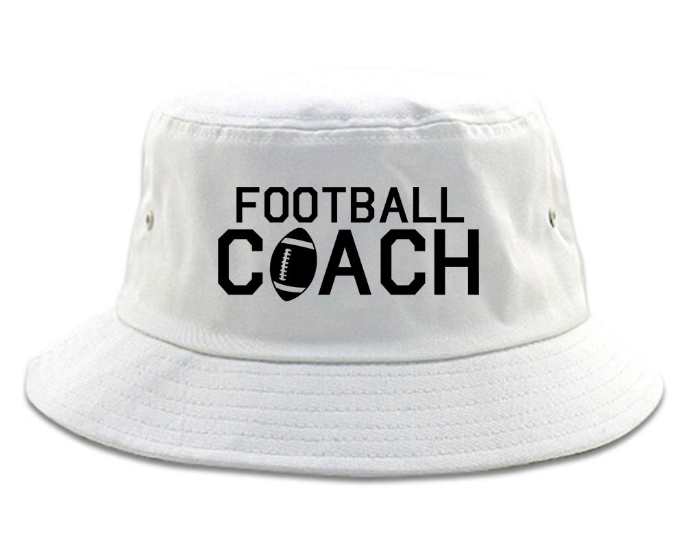 Football_Coach_Sports White Bucket Hat