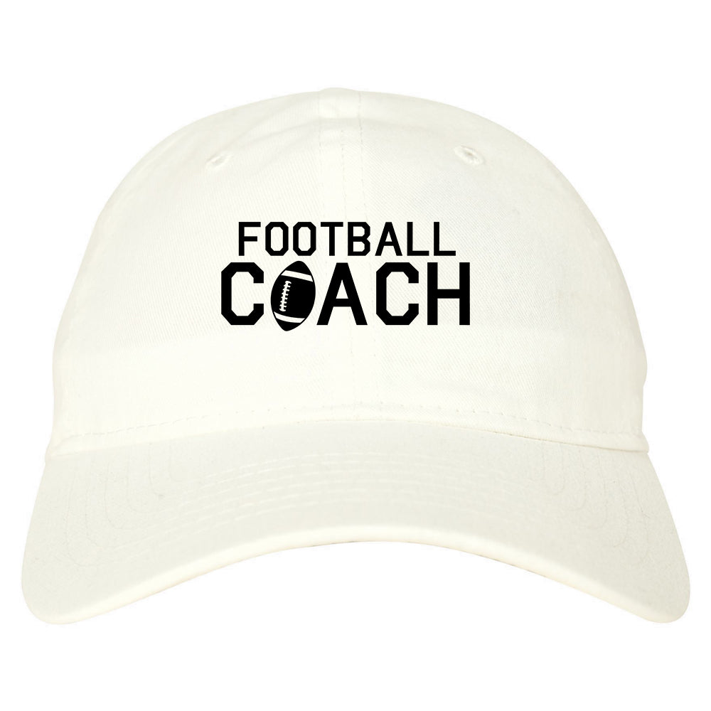 Football_Coach_Sports White Dad Hat