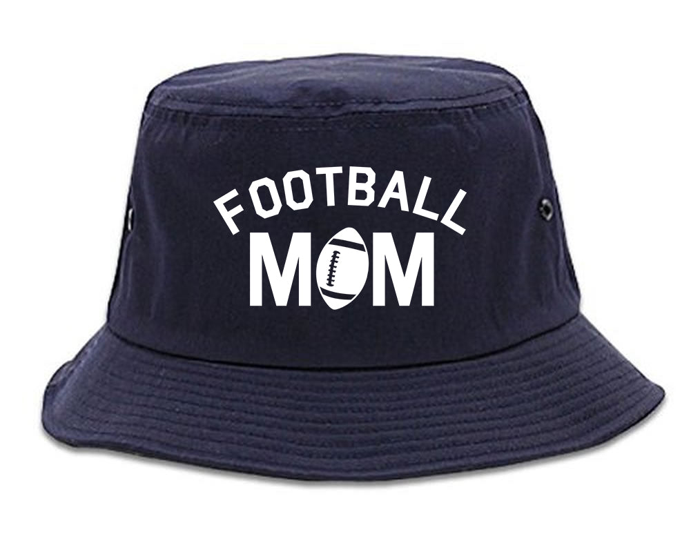 Football_Mom_Sports Navy Blue Bucket Hat