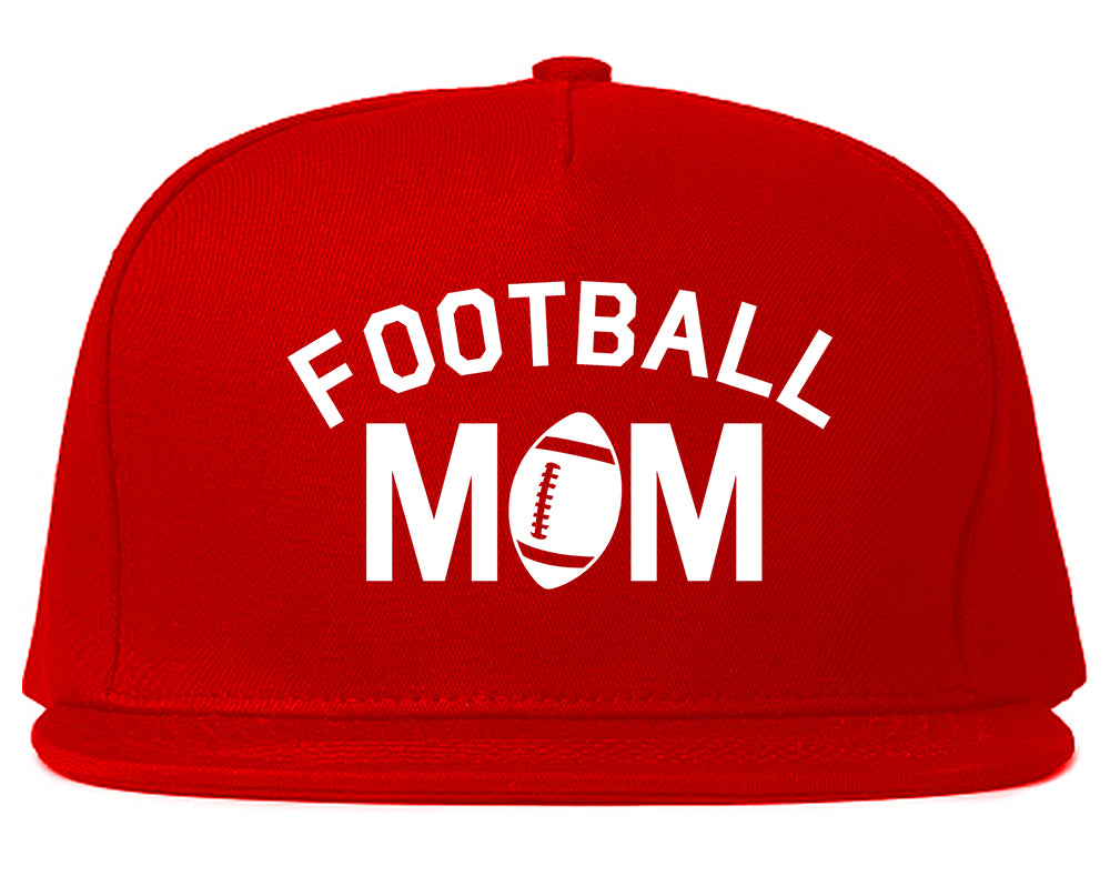 Football_Mom_Sports Red Snapback Hat