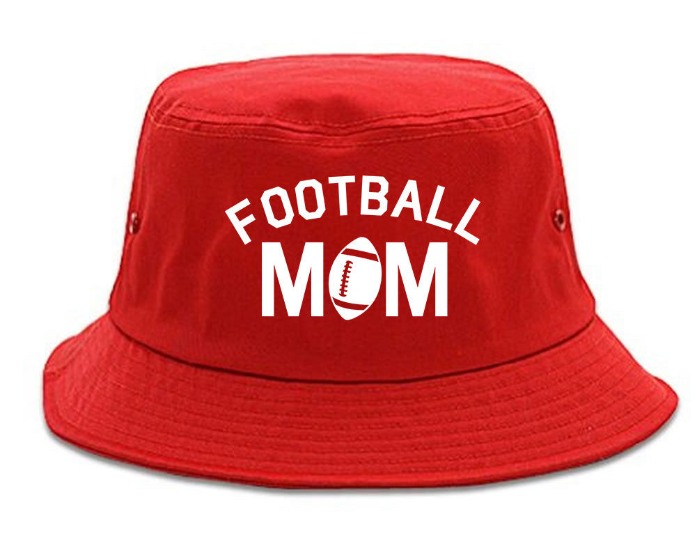 Football_Mom_Sports Red Bucket Hat