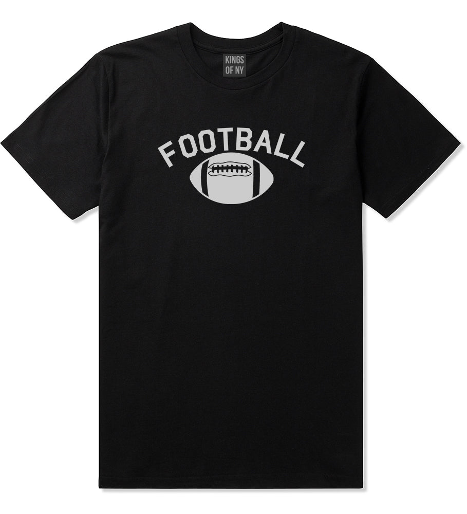 Football Sports Mens Black T-Shirt by KINGS OF NY