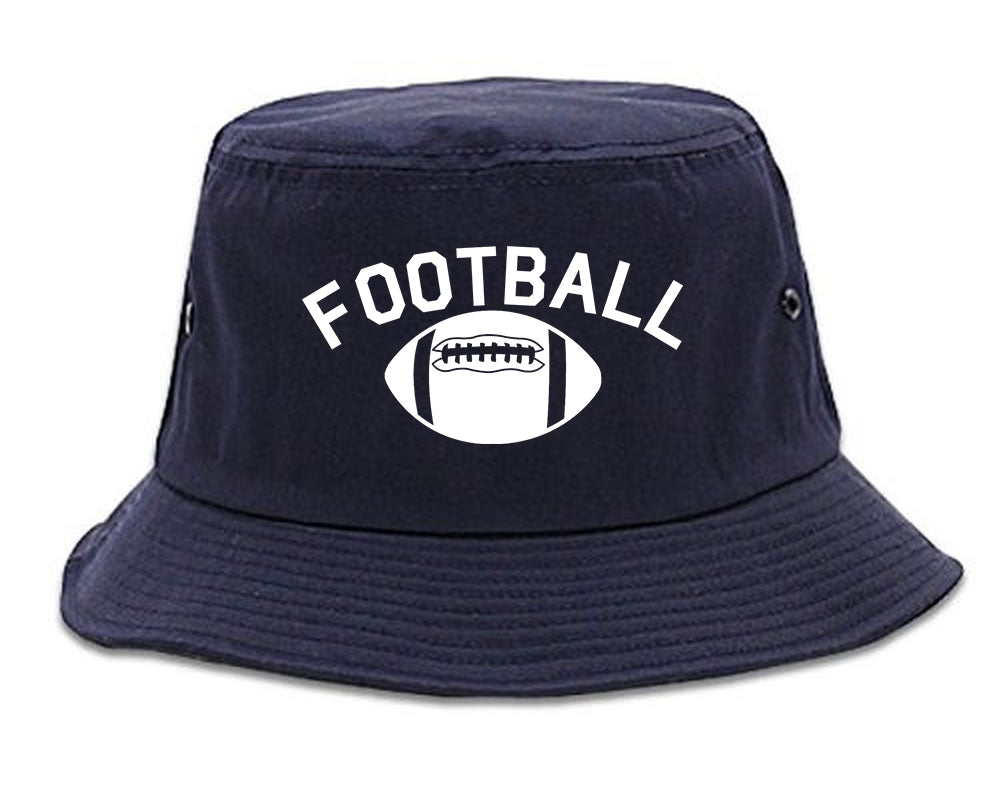 Football_Sports Navy Blue Bucket Hat