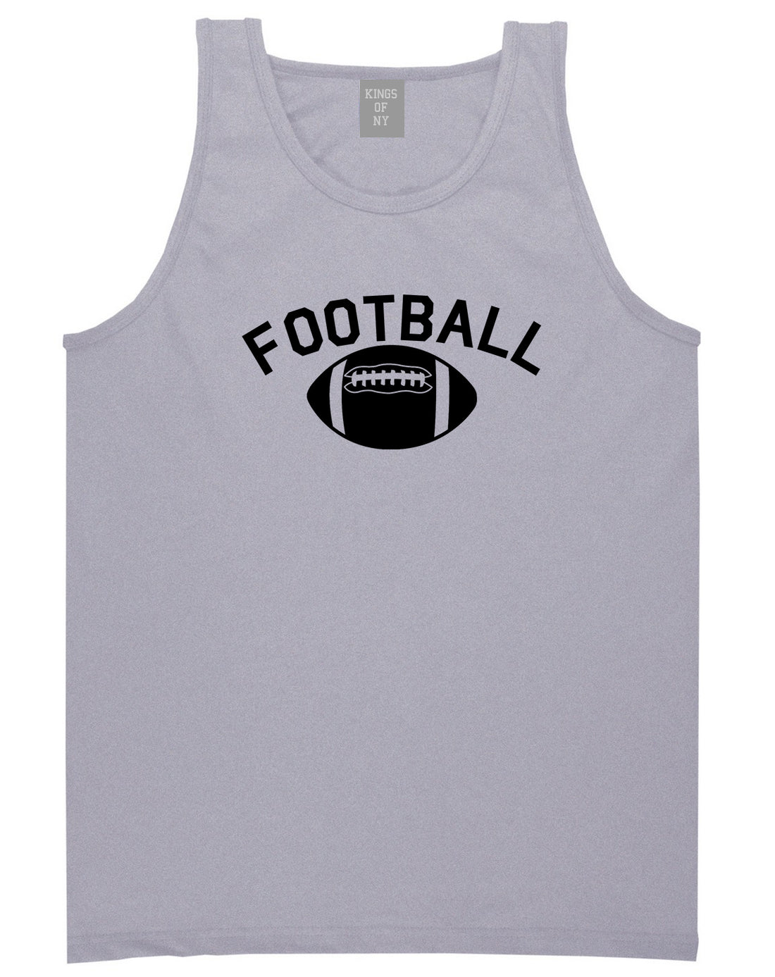Football Sports Mens Grey Tank Top Shirt by KINGS OF NY