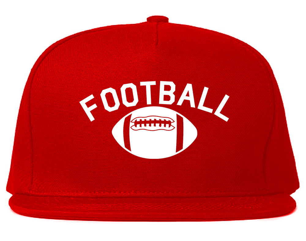 Football_Sports Red Snapback Hat