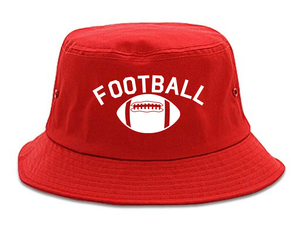 Football_Sports Red Bucket Hat