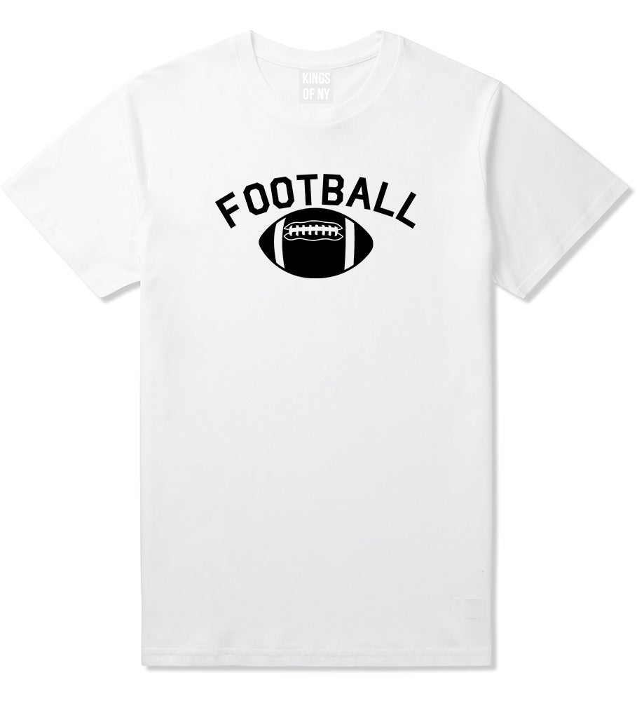 Football Sports Mens White T-Shirt by KINGS OF NY