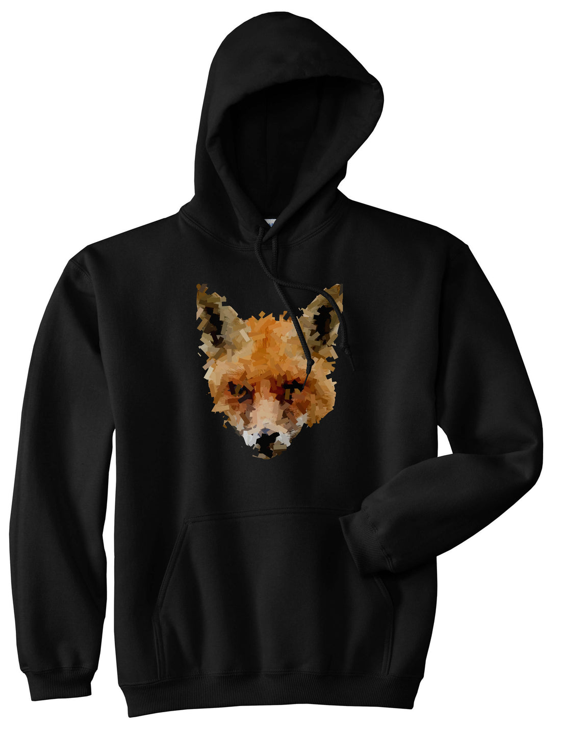 Fox Artwork Pullover Hoodie